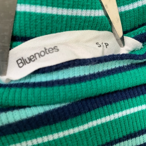 Bluenotes Green Striped Dress - Picture 3 of 6